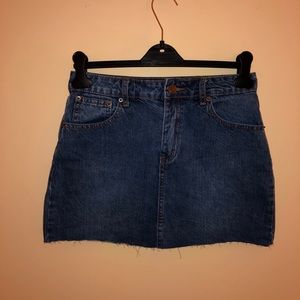 Florence Denim Mini Skirt Tobi